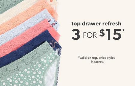 3 for $15 Panties