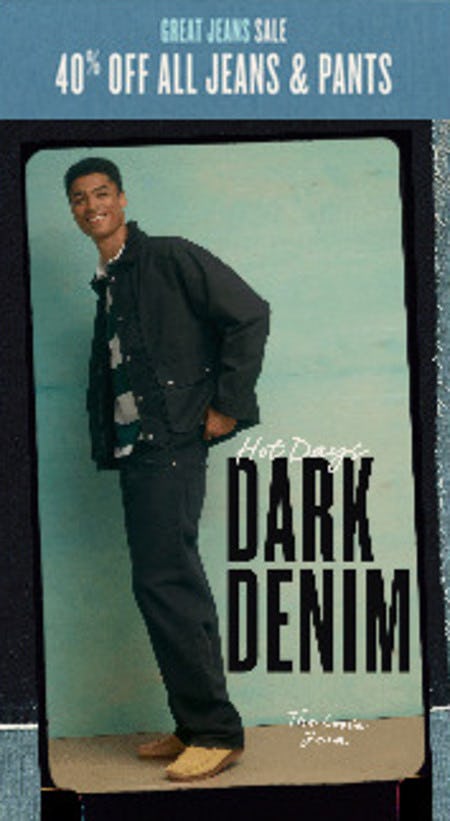 40% off All Jeans and Pants