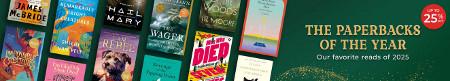 Up to 25% off The Paperbacks of the Year