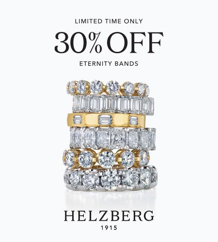 TAKE 30% OFF A STUNNING ETERNITY BAND