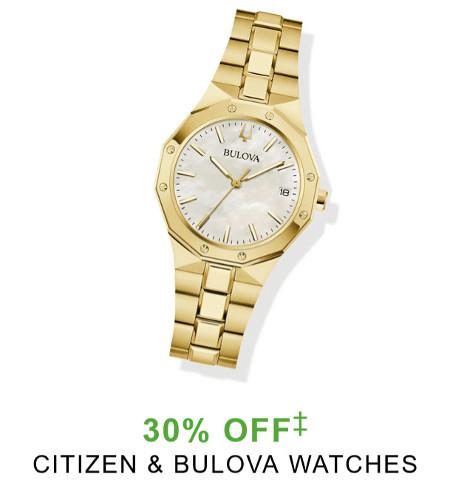 30% off Citizen and Bulova Watches