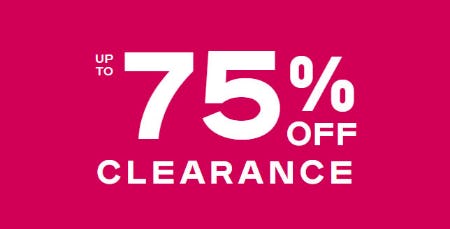 Up to 75% Off Clearance