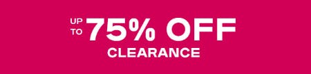 Up to 75% Off Clearance