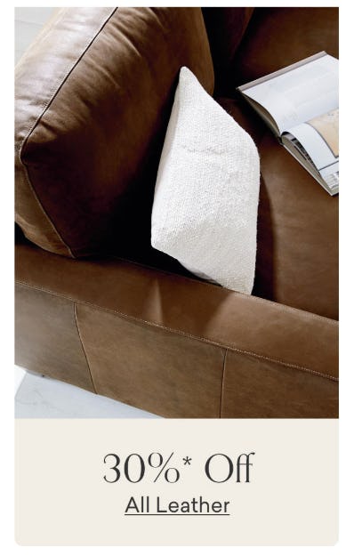 30% Off All Leather