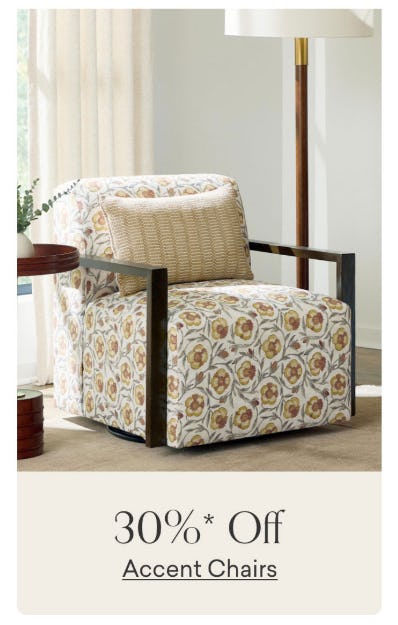 30% Off Accent Chairs