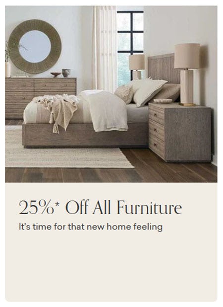 25% Off All Furniture