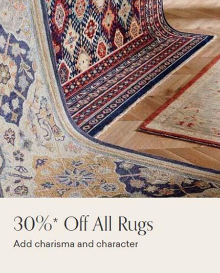 30% Off All Rugs