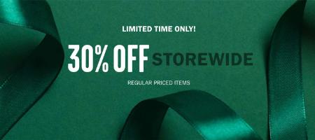 30% Off Storewide