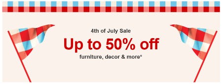 Up to 50% Off Furniture, Decor and More