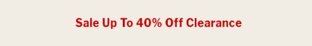 Sale Up to 40% Off Clearance