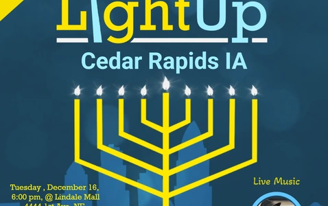 Light Up Cedar Rapids – Public Menorah Lighting  thumbnail