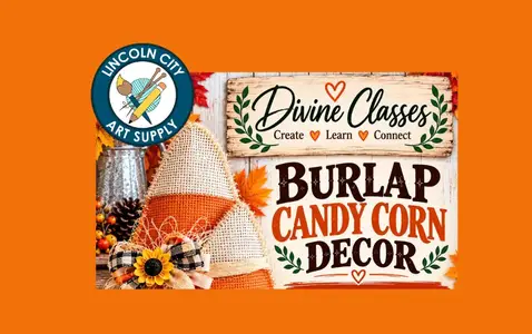 Art Class: Burlap Candy Corn Decor thumbnail
