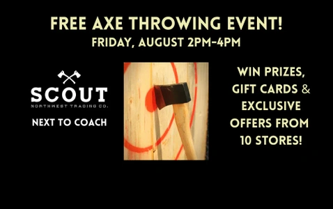 FREE Axe Throwing Event at Scout NW Trading!