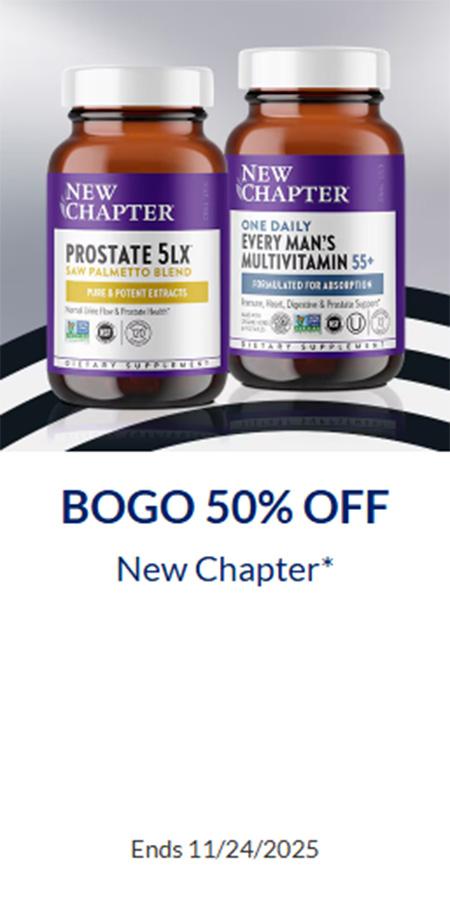 BOGO 50% Off New Chapter