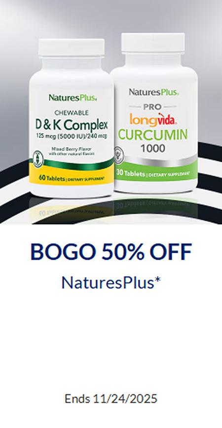BOGO 50% Off NaturesPlus