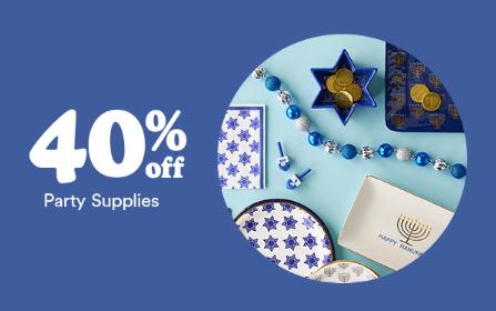 40% Off Party Supplies