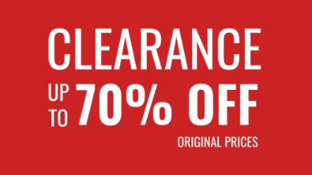 Up to 70% Off Clearance