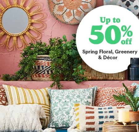 Up to 50% Off Spring Floral, Greenery & Décor