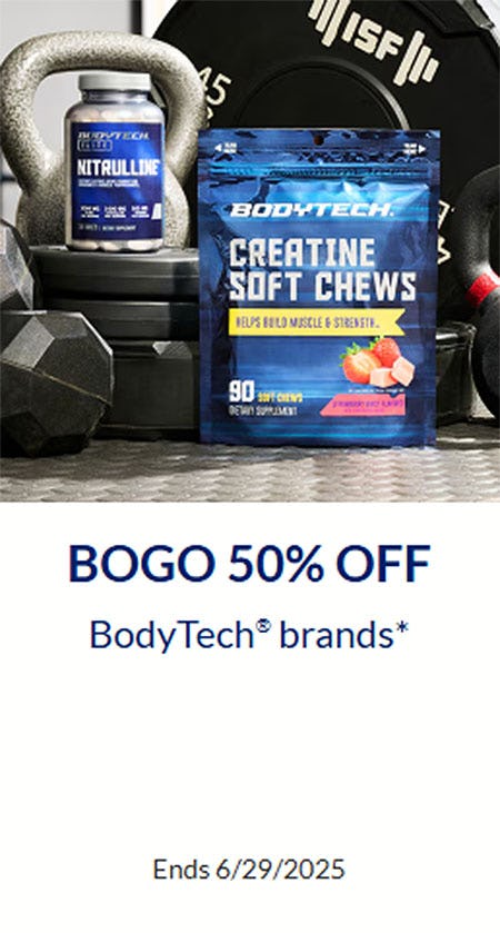 BOGO 50% Off BodyTech Brands