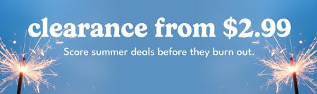 Clearance From $2.99