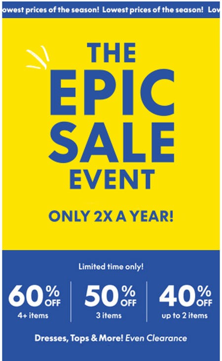 The Epic Sale Event