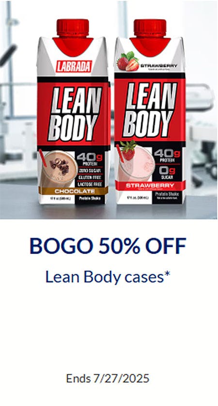BOGO 50% Off Lean Body Cases