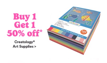 Buy 1, Get 1 50% Off Creatology Art Supplies