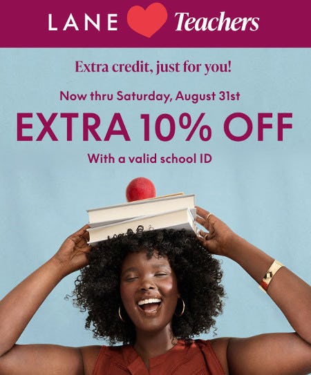 10% TEACHER APPRECIATION