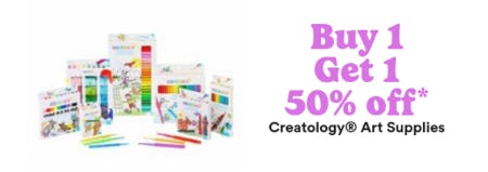 Buy 1, Get 1 50% Off Creatology® Art Supplies