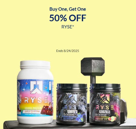 Buy One, Get One 50% Off RYSE