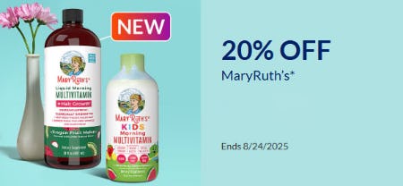 20% Off MaryRuth's