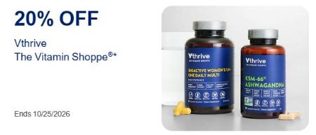 20% Off Vthrive The Vitamin Shoppe