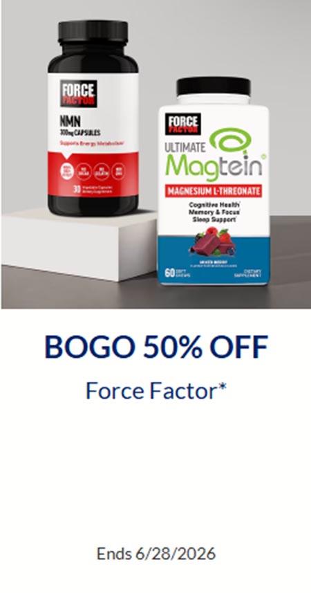 BOGO 50% Off Force Factor