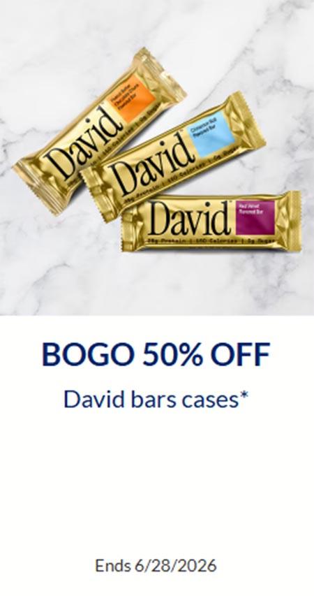 BOGO 50% Off David Bars Cases