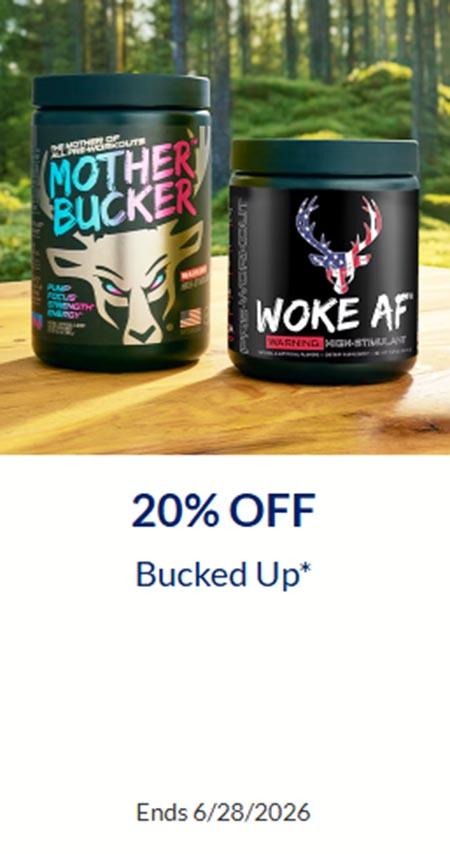 20% Off Bucked Up