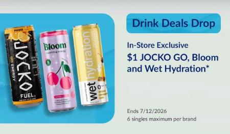 $1 JOCKO Go, Bloom and Wet Hydration