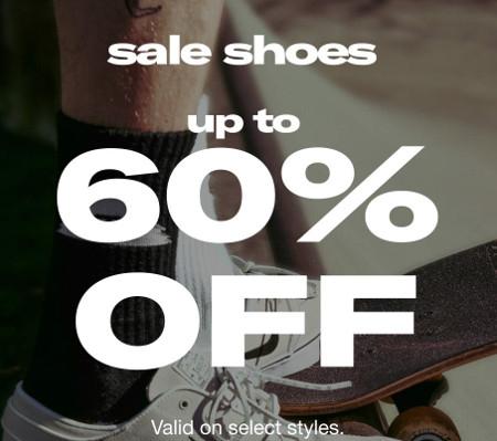 Sale Shoes Up to 60% off