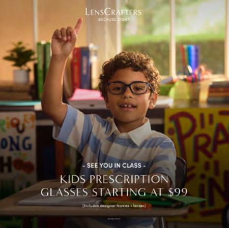 KIDS PRESCRIPTION GLASSES STARTING AT $99