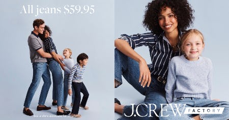 Up to 60% Off Storewide at J.Crew Factory!