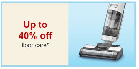 Up to 40% Off Floor Care