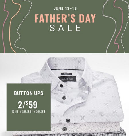 2 for $59 Button Ups