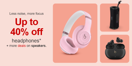 Up to 40% Off Headphones plus More Deals on Speakers