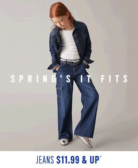 Jeans $11.99 and Up