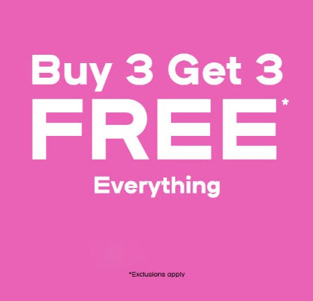 Buy 3 Get 3 Free Everything