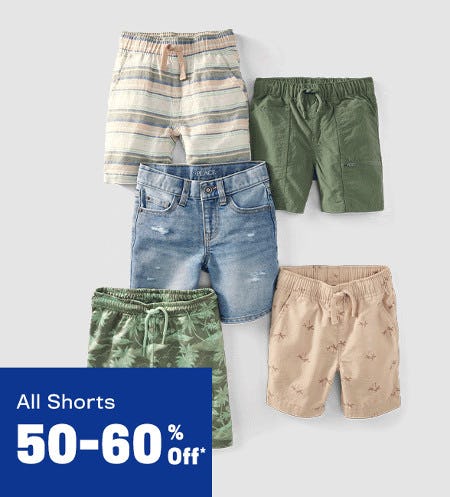 All Shorts 50-60% off