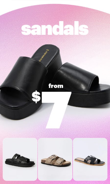 Sandals From $7