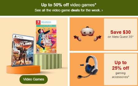 Up to 50% Off Video Games