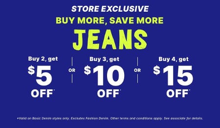 Buy More, Save More Jeans