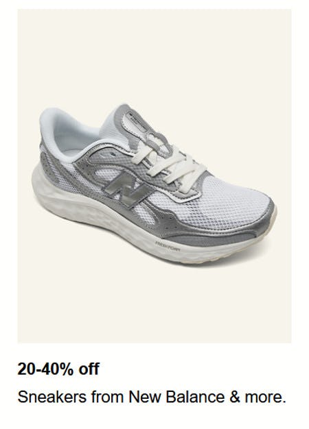 20-40% off Sneakers from New Balance and More
