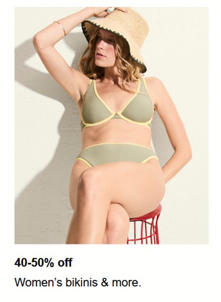 40-50% off Women’s Bikinis and More